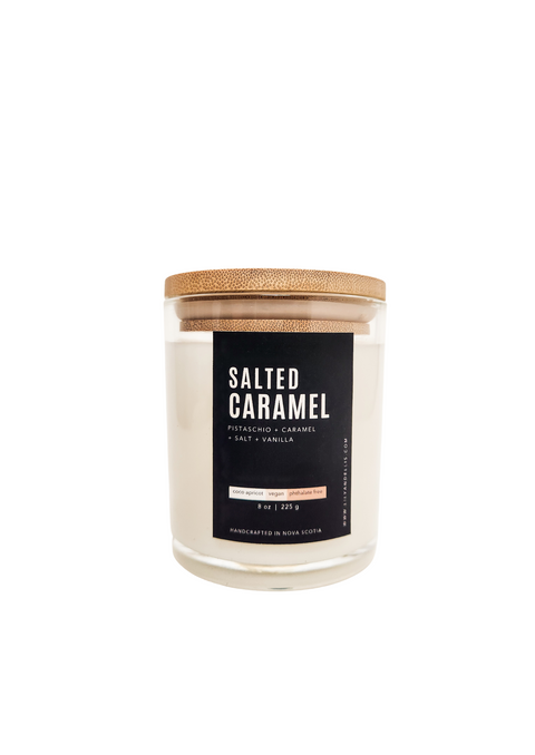 Salted Caramel, Wood Wick Coco Apricot Candle